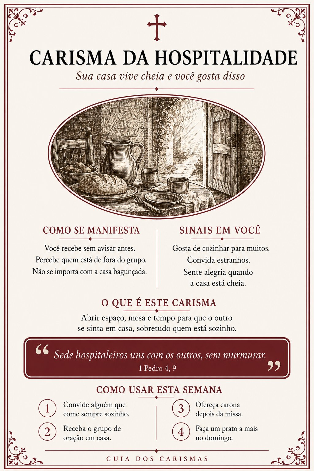 CARISMA DA HOSPITALIDADE