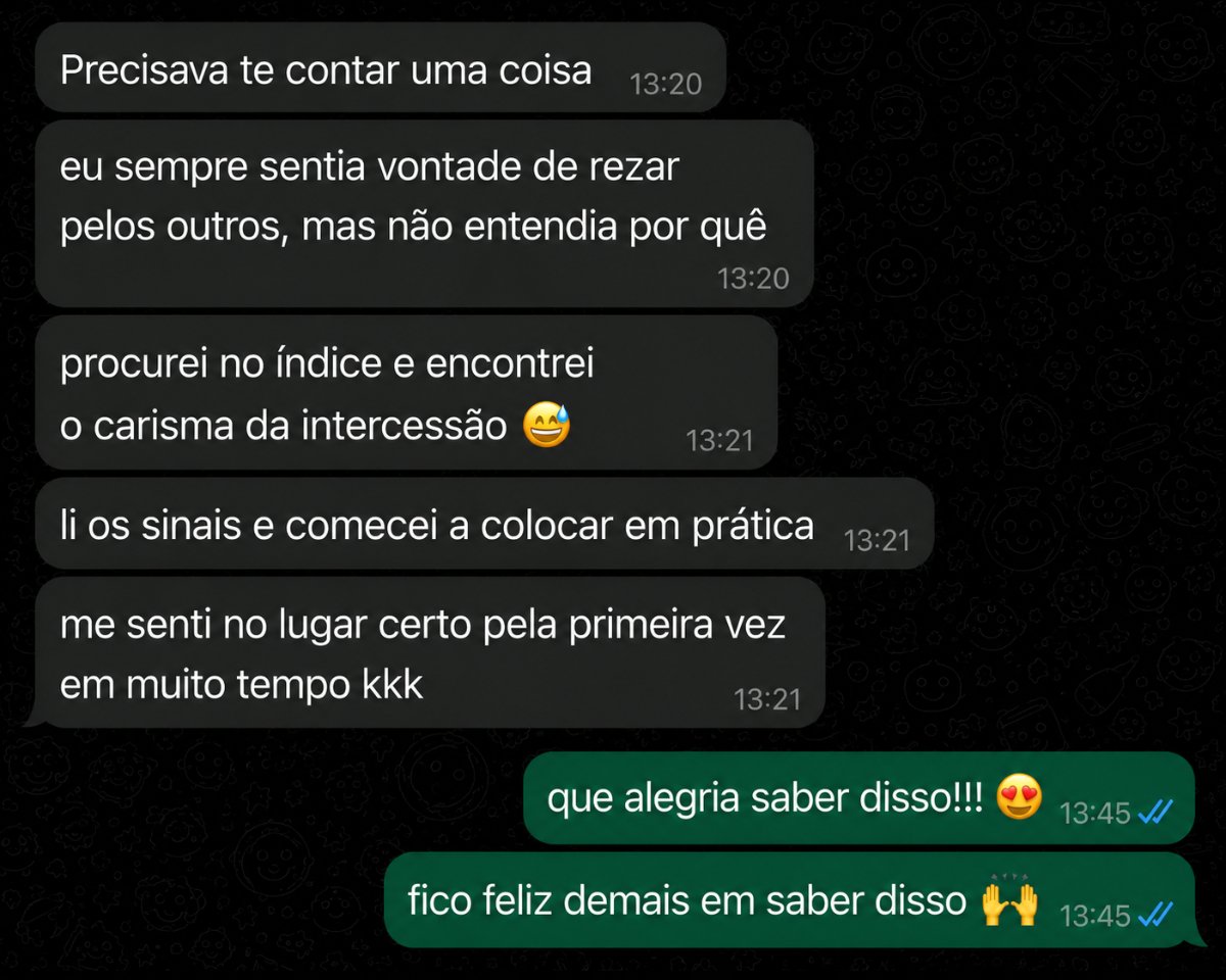 Depoimento de quem descobriu o carisma da intercessão e começou a rezar pelos outros