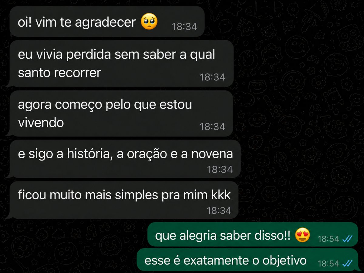 Print de conversa de leitora recomendando o guia